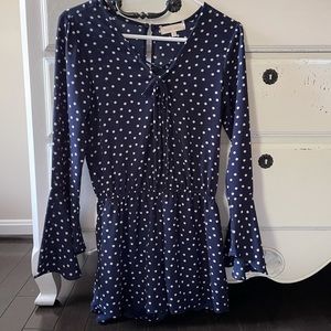 Gorgeous Jumper In Navy W Polka Dots! - image 1